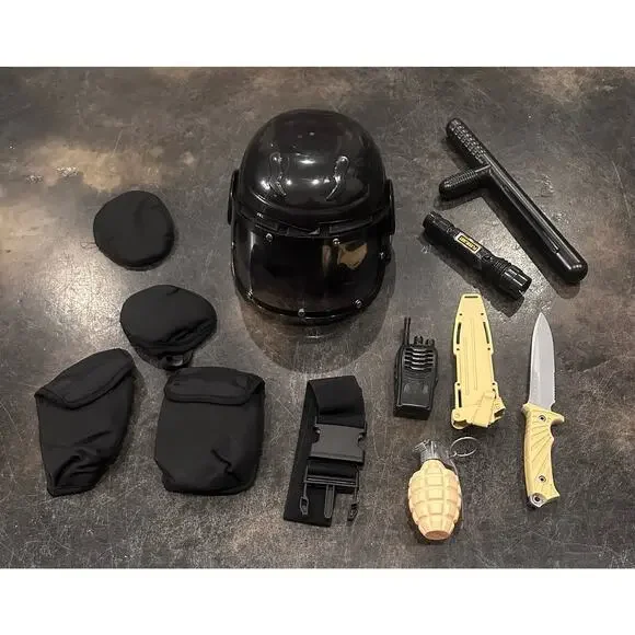 Swat Team Gear Halloween Costume Accessories Medium (8-10) yrs Career Day Outfit - Picture 9 of 10